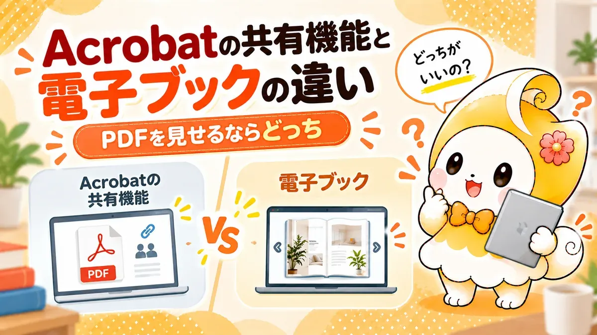 Acrobatの共有機能と電子ブックの違い｜PDFを見せるならどっち