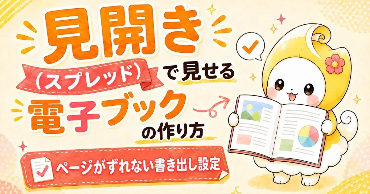 見開き（スプレッド）で見せる電子ブックの作り方｜ページがずれない書き出し設定