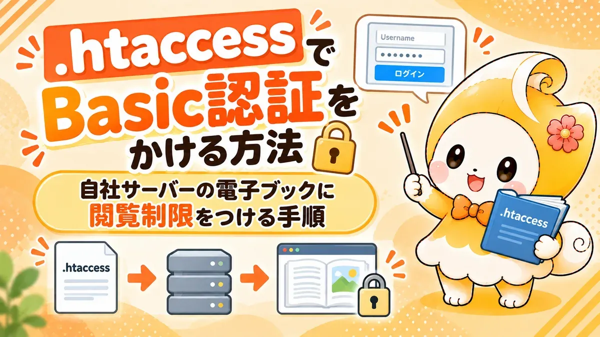 .htaccessでBasic認証をかける方法｜自社サーバーの電子ブックに閲覧制限をつける手順【2026年版】