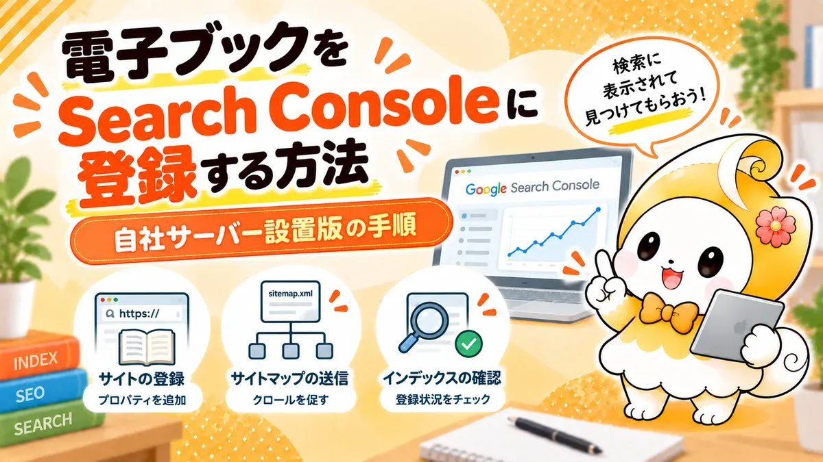 電子ブックをSearch Consoleに登録する方法｜自社サーバー設置版の手順